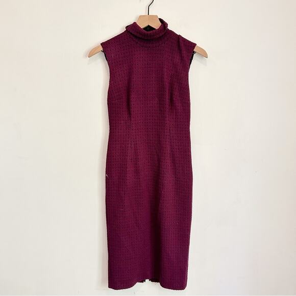 Tracy Reese Dresses & Skirts - Tracy Reese Bodycon Sleeveless Midi Dress Maroon Size S
